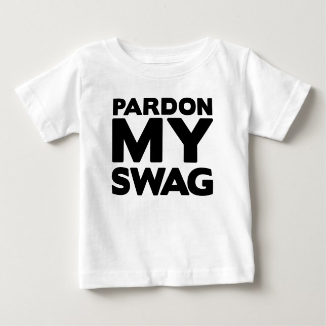 T-shirt Pour Bébé Pardonnez mon butin (Devant)