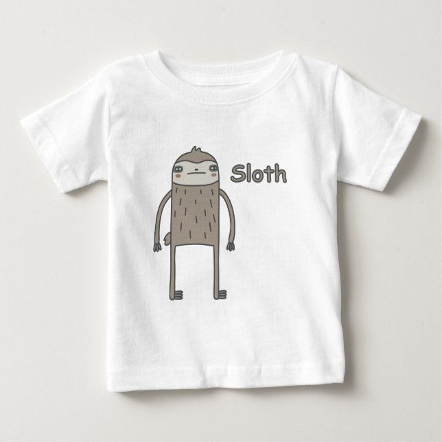 T-shirt Pour Bébé Paresse (Devant)
