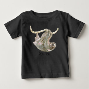 T-shirt Pour Bébé Paresse, bébé avec la maman "grandes étreintes