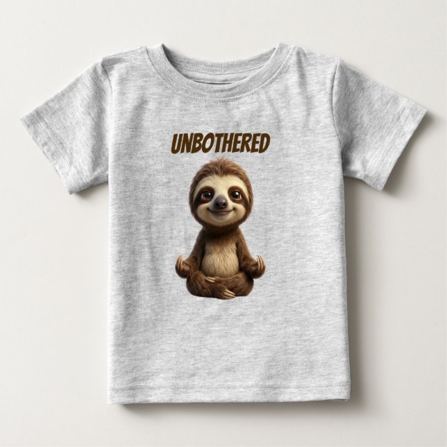 T-shirt Pour Bébé Paresseux Décontracté Chill (Devant)