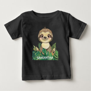 T-shirt Pour Bébé Paresseux Sauvage Bébé