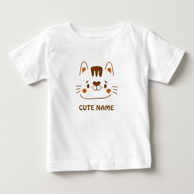 T-shirt Pour Bébé Parfaitement Mignonne (Devant)