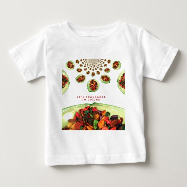 T-shirt Pour Bébé Parfum de vie en potpourri couleur (Devant)