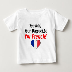 T-shirt Pour Bébé Parier votre Baguette Français