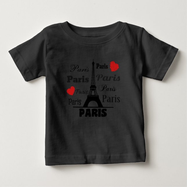 T-shirt Pour Bébé Paris (Devant)