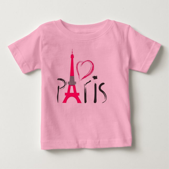 T-shirt Pour Bébé Paris (Devant)
