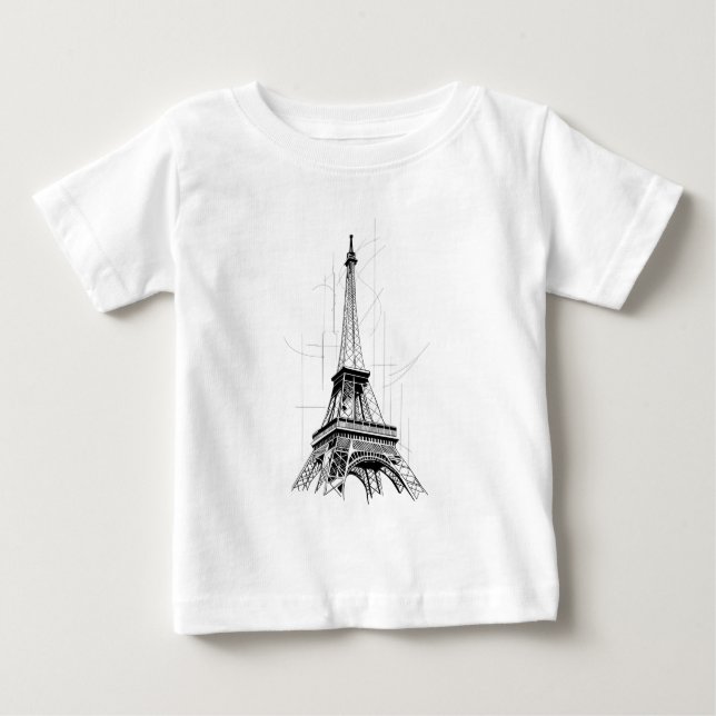 T-SHIRT POUR BÉBÉ PARIS (Devant)