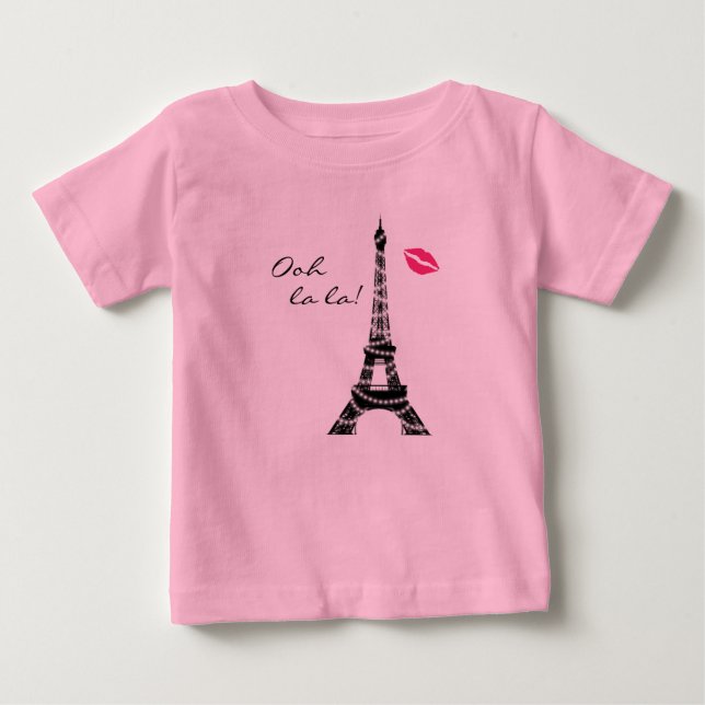 T-shirt Pour Bébé Paris Étoile Body (Devant)