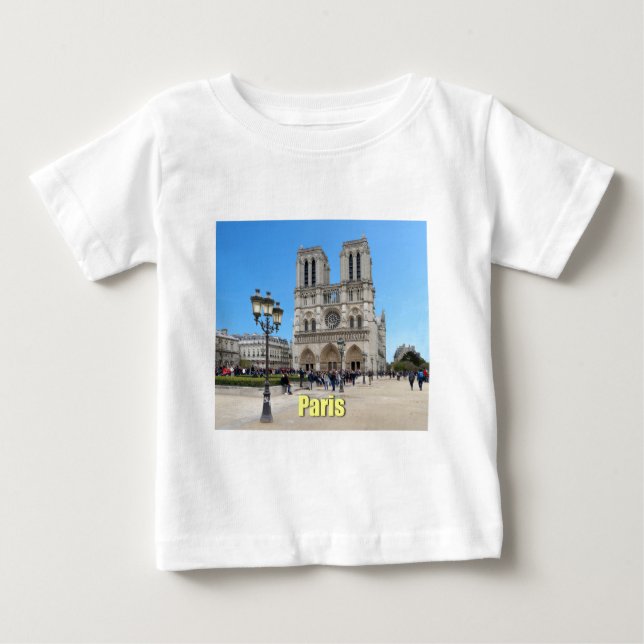 T-shirt Pour Bébé PARIS Notre Dame (Devant)