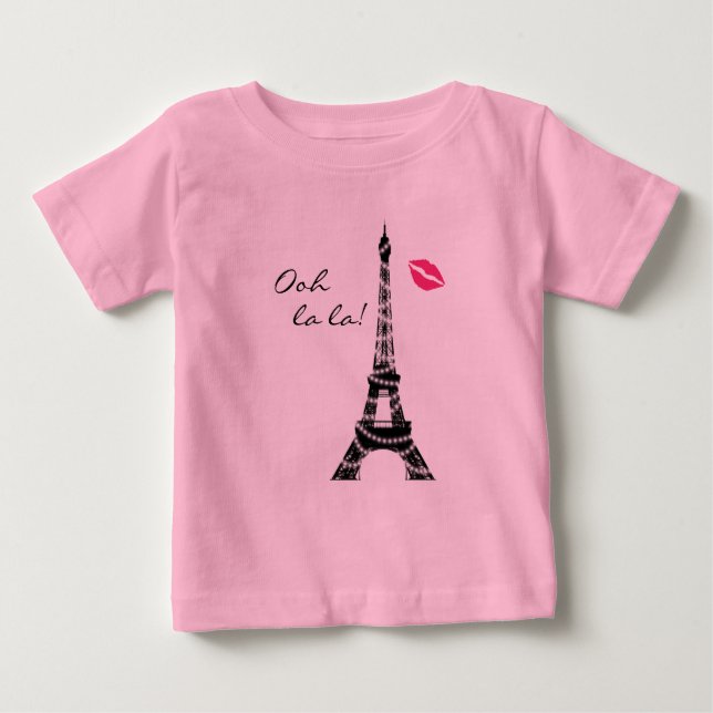 T-shirt Pour Bébé Paris Sparkles TuTu Bodysuit (Devant)