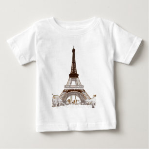 T-shirt Pour Bébé Paris - Tour Eiffel