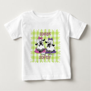 T-shirt Pour Bébé Parlez doucement agneaux