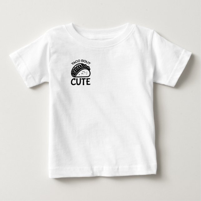 T-shirt Pour Bébé Parlons Taco (Devant)