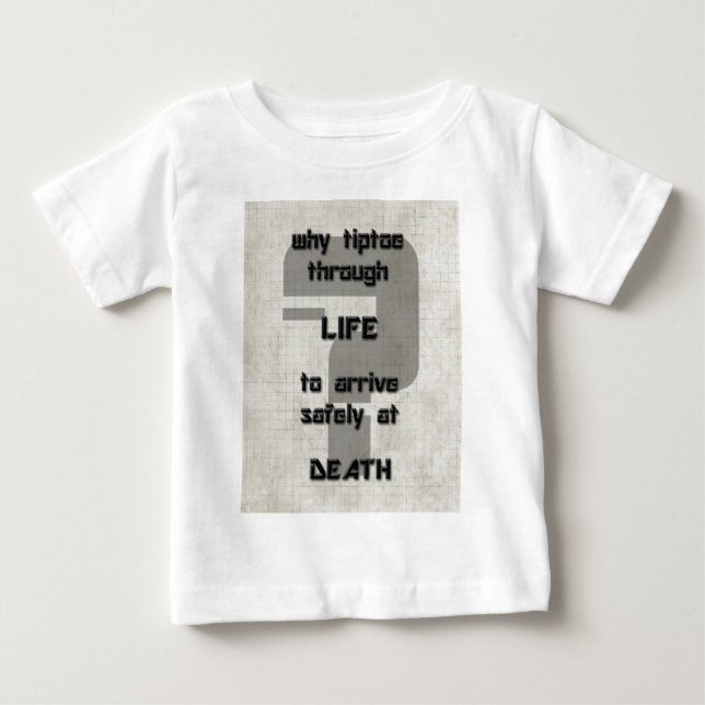 T-shirt Pour Bébé parole de chanson pourquoi marcher sur la pointe d (Devant)