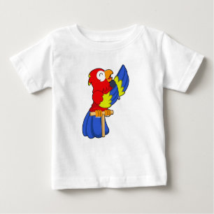 T-shirt Pour Bébé Parrot en chanteur avec microphone