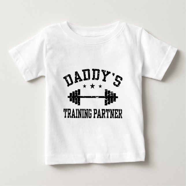 T-shirt Pour Bébé Partenaire de formation de papa (Devant)