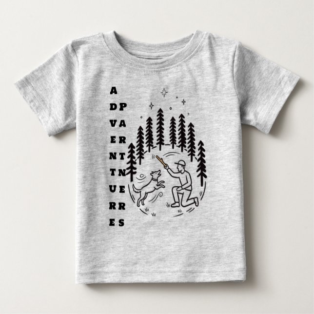 T-shirt Pour Bébé Partenaires d'aventure  (Devant)