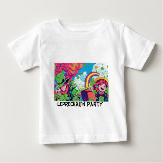 T-shirt Pour Bébé Parti Leprechaun Cyber-Kid Tee