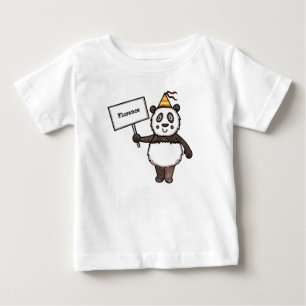 T-shirt Pour Bébé Parti Panda personnalisé