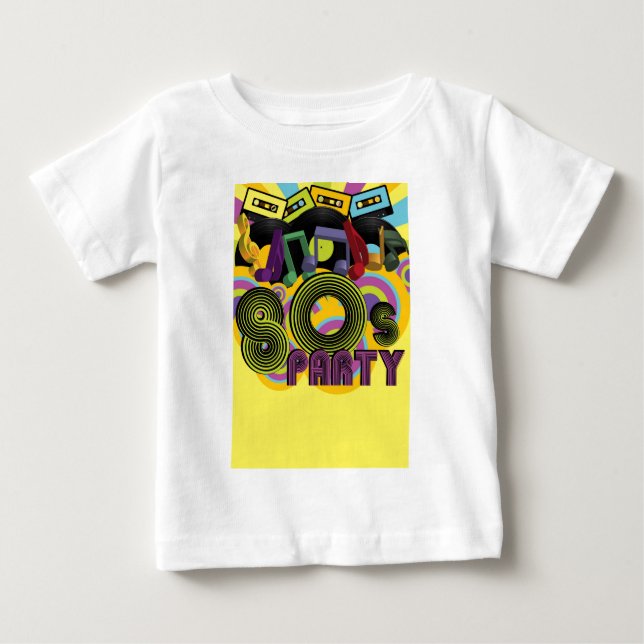 T-shirt Pour Bébé partie 80s (Devant)