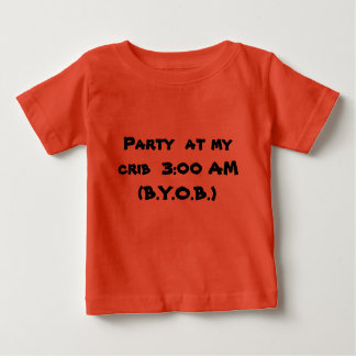 T-shirt Pour Bébé Partie à l'invitation
