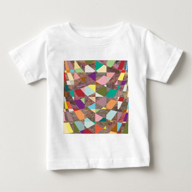 T-shirt Pour Bébé Parties scintillant de couleurs Abstraites (Devant)