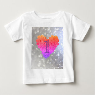 T-shirt Pour Bébé Parties scintillant étincelante Glamor Heart 1er a