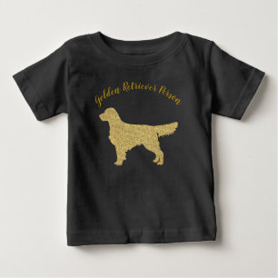 T-shirt Pour Bébé Parties scintillant Golden Retriever
