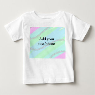 T-shirt Pour Bébé Parties scintillant rose bleu vert étincelant past