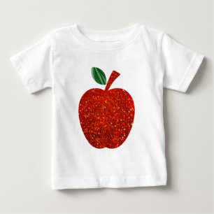 T-shirt Pour Bébé Parties scintillantes rouges Apple