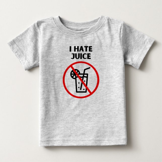 T-shirt Pour Bébé Pas de jus (Devant)