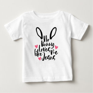 T-shirt Pour Bébé Pas de lapin Aimez-moi Comme Jésus Pâques Baby T-s