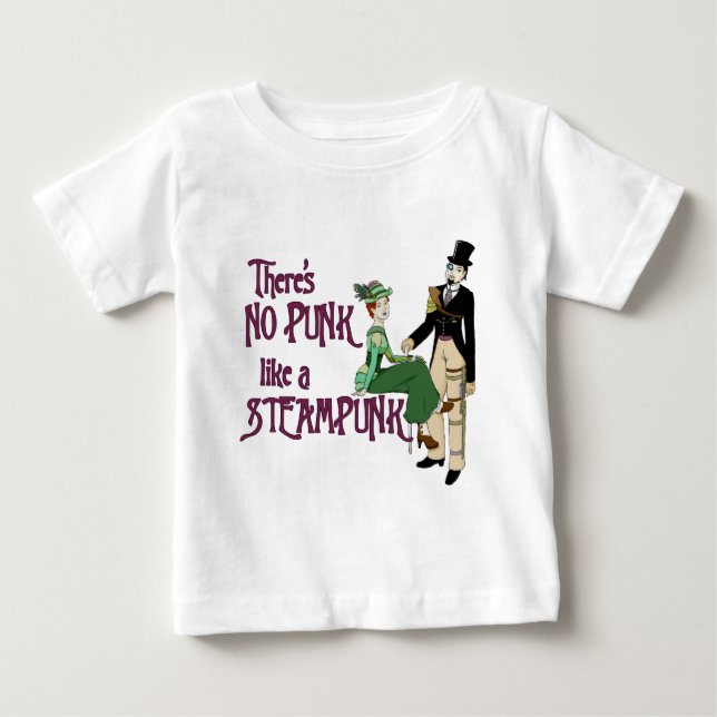 T-shirt Pour Bébé Pas de punk comme un Steampunk (Devant)