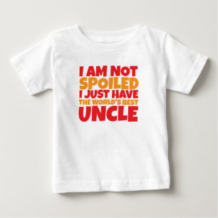 T-shirt Pour Bébé pas gâté mais le meilleur oncle du monde