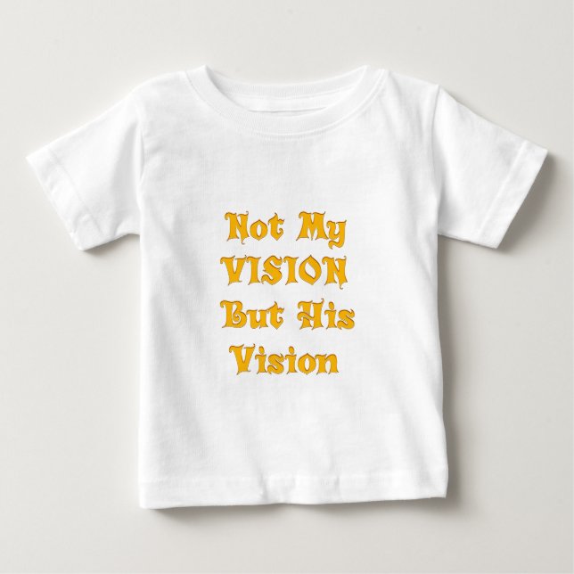 T-shirt Pour Bébé Pas ma vision, mais sa vision art imprimer (Devant)