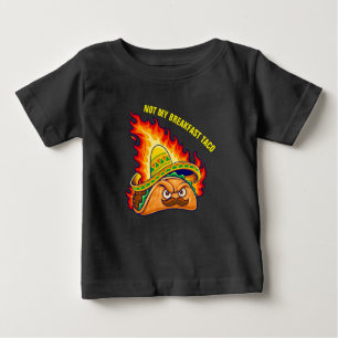 T-shirt Pour Bébé Pas mon petit déjeuner Taco
