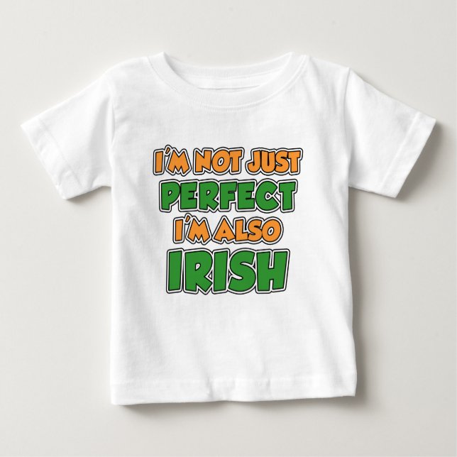 T-shirt Pour Bébé Pas seulement parfait irlandais (Devant)
