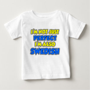 T-shirt Pour Bébé Pas seulement parfait suédois
