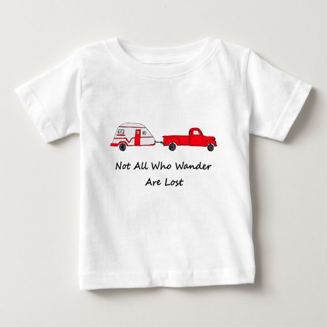 T-shirt Pour Bébé Pas tous ce que Wander sont caravane perdue de (Devant)