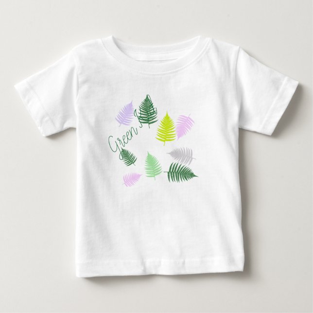 T-shirt Pour Bébé Pastel Colors Lucky Fern (Devant)