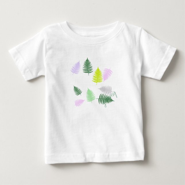 T-shirt Pour Bébé Pastel Colors Lucky Fern (Devant)