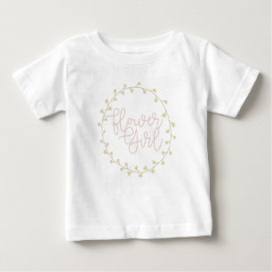 T-shirt Pour Bébé Pastel Floral Swirl   Fleur fille