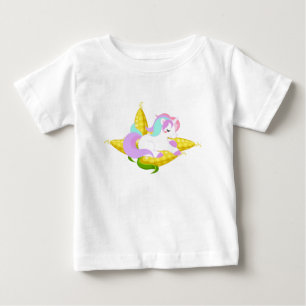 T-shirt Pour Bébé pastel Unicorn sur le berceau