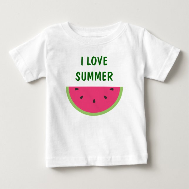 T-shirt Pour Bébé Pastèque (Devant)