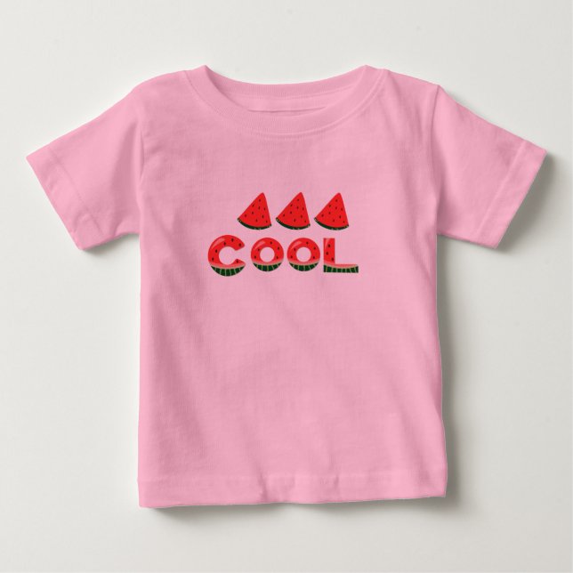 T-shirt Pour Bébé Pastèque des glissières (Devant)