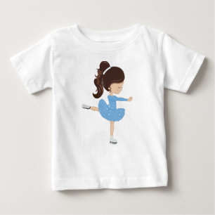 T-shirt Pour Bébé Patinage artistique, fille de patinage sur glace,