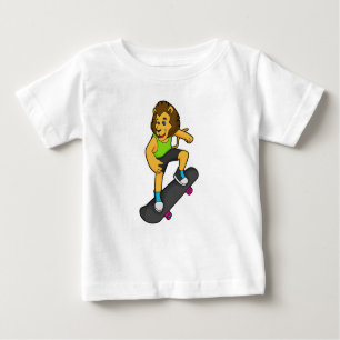 T-shirt Pour Bébé Patinage Lion