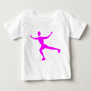 T-shirt Pour Bébé Patinage sur glace - Magenta