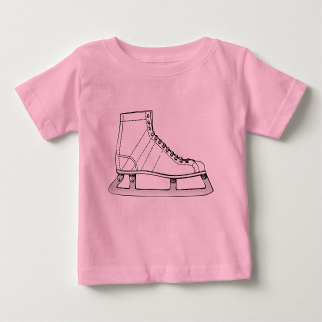 T-shirt Pour Bébé Patinage sur glace Patinage artistique (Devant)