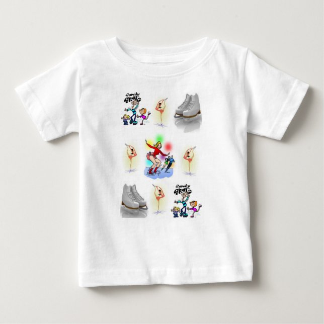 T-shirt Pour Bébé Patinage T-shirt bébé (Devant)